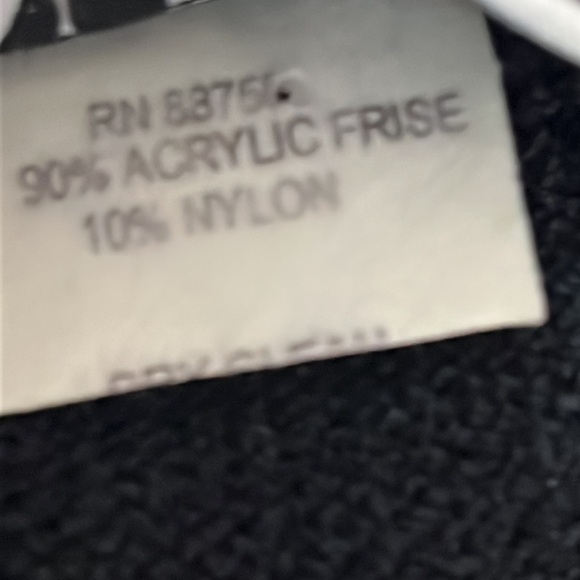 San Reno by Laura Knits (Santana) black/gold vintage cardigan sweater jacket. L - Picture 9 of 9